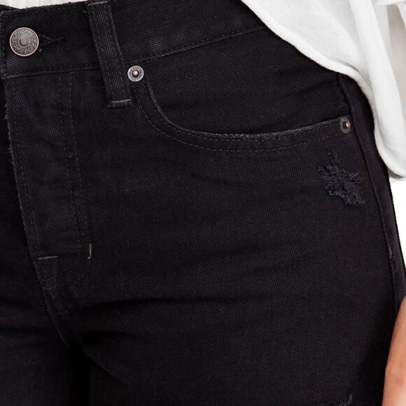 Free People Womens Black Denim Sofia Cutoff Shorts - Picture 2 of 14